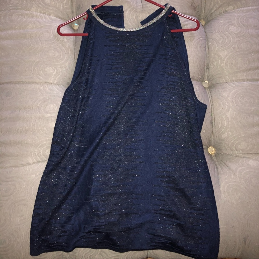 Navy sleeveless shell